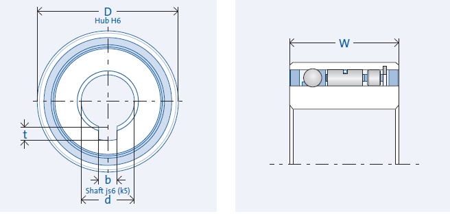 5x16x5 motor bearing